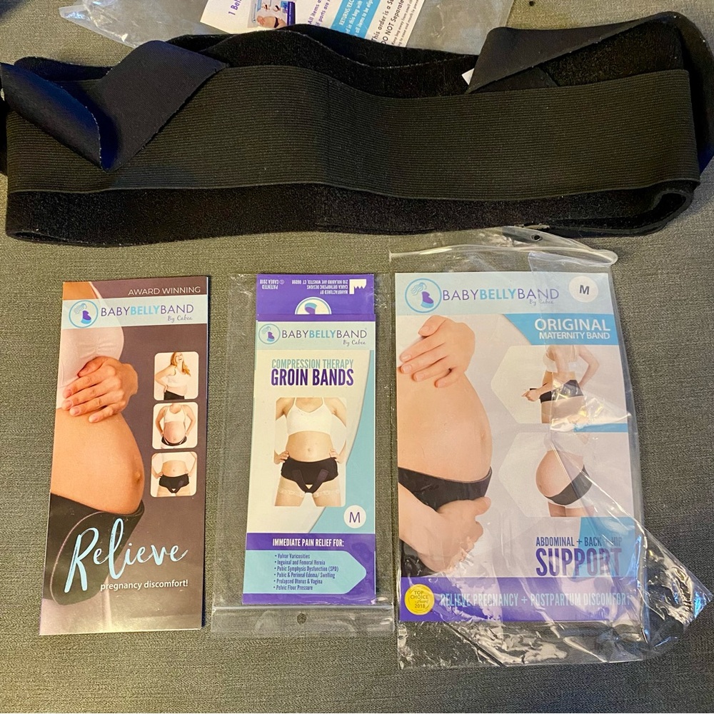 Baby Belly Band - Pregnancy & Maternity Belt With Medium Compression Groin Band